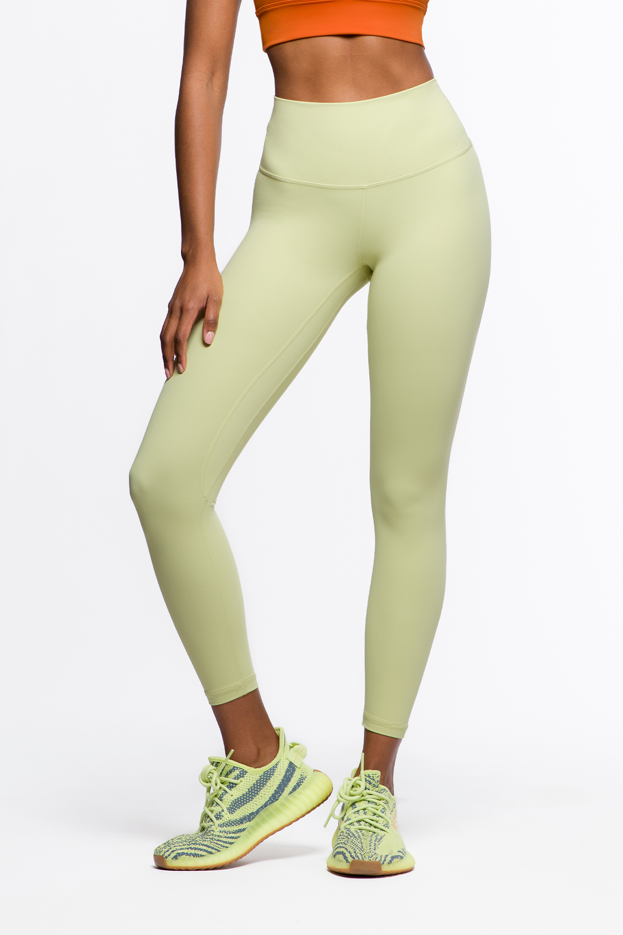 COLOR BLOCK HIGH WAIST LEGGINGS